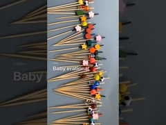 Knotted Bamboo Fruit Skewers Disposable Anti Corrosive