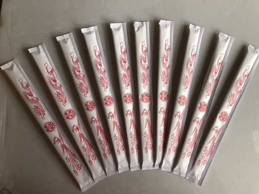 Chopsticks μπαμπού 21CM 24CM TENSOGE Dispossiable με το πλήρες έγγραφο που τυλίγεται για τα κινεζικά τρόφιμα