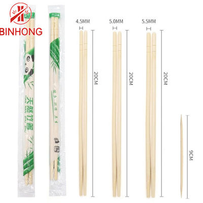 Στρογγυλό χρώμα 18cm φύσης μίας χρήσης Chopsticks μπαμπού