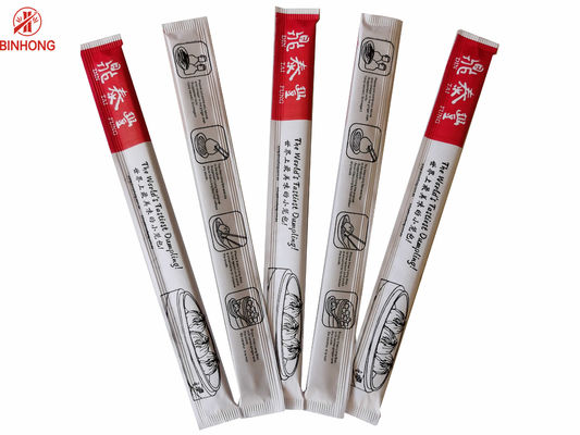 Προϊόν μίας χρήσης 21cm κινεζικά Chopsticks ISO9001 μπαμπού με την πλήρη συσκευασία εγγράφου