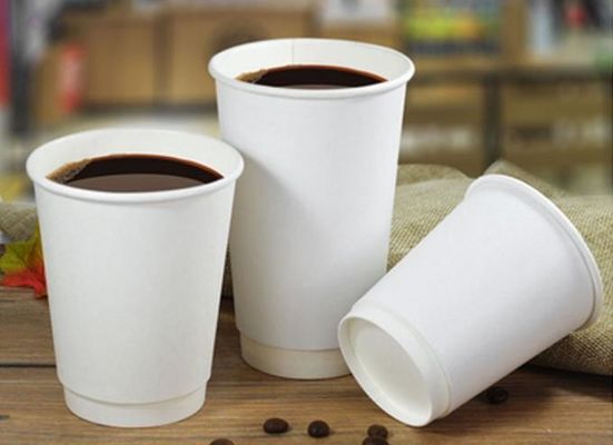 ISO9001 διπλό φλυτζάνι 16oz ποτών καφέ εγγράφου της Kraft στρώματος για τον καφέ