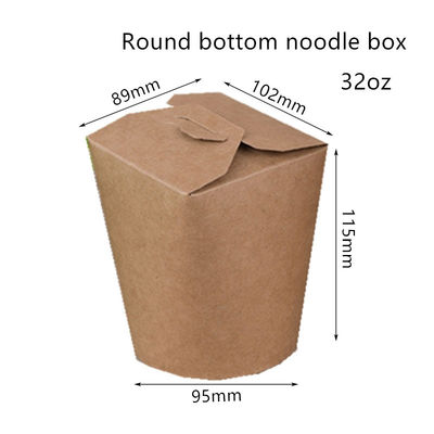 μίας χρήσης κιβώτιο νουντλς 16oz 26oz 32oz με το στρογγυλό κατώτατο σημείο