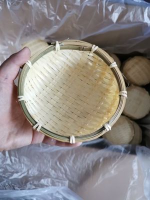 Τυλιγμένο OPP μπαμπού φρούτων καλαθιών δώρων καλάθι 17cm 19cm 23cm μπαμπού τεχνών φυσικό