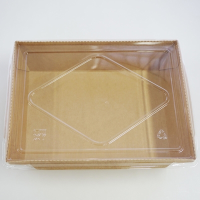 Κινέζικο Take Away Packaging Αναδιπλούμενο Κουτί Kraft Χάρτινο Δοχείο τροφίμων για σούσι και ρύζι