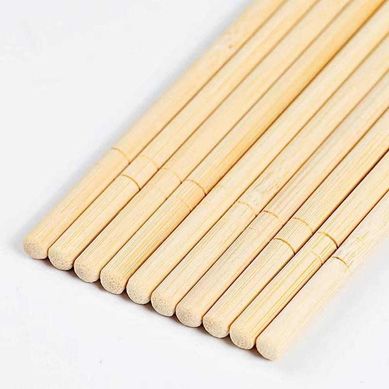 Binhong Smooth Disposable Bamboo Chopsticks για ταχυφαγεία Εστιατόριο στρογγυλά ραβδιά μισά χαρτιά ραβδιά