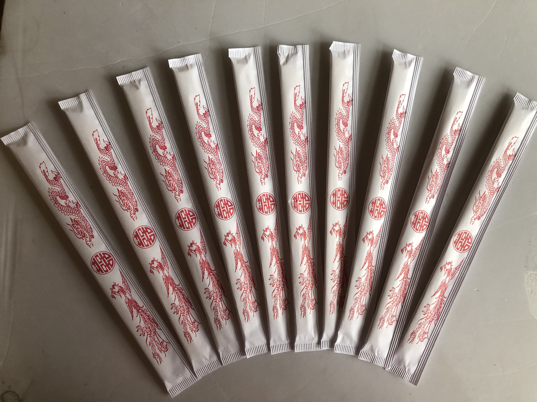 Chopsticks μπαμπού 21CM 24CM TENSOGE Dispossiable με το πλήρες έγγραφο που τυλίγεται για τα κινεζικά τρόφιμα