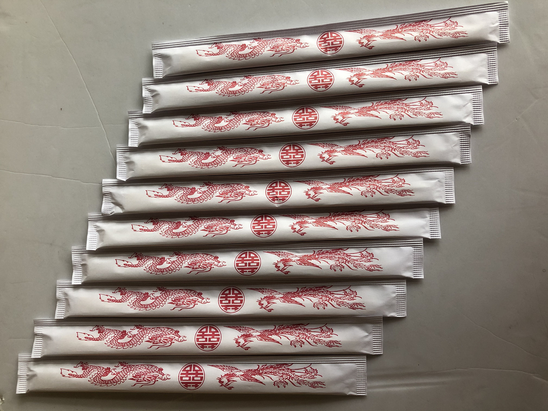 Chopsticks μπαμπού 21CM 24CM TENSOGE Dispossiable με το πλήρες έγγραφο που τυλίγεται για τα κινεζικά τρόφιμα