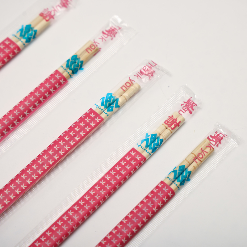 Στρογγυλά μπαμπού Chopsticks Φιλικά προς το περιβάλλον Μπαμπού chopsticks Opp Συσκευασμένα