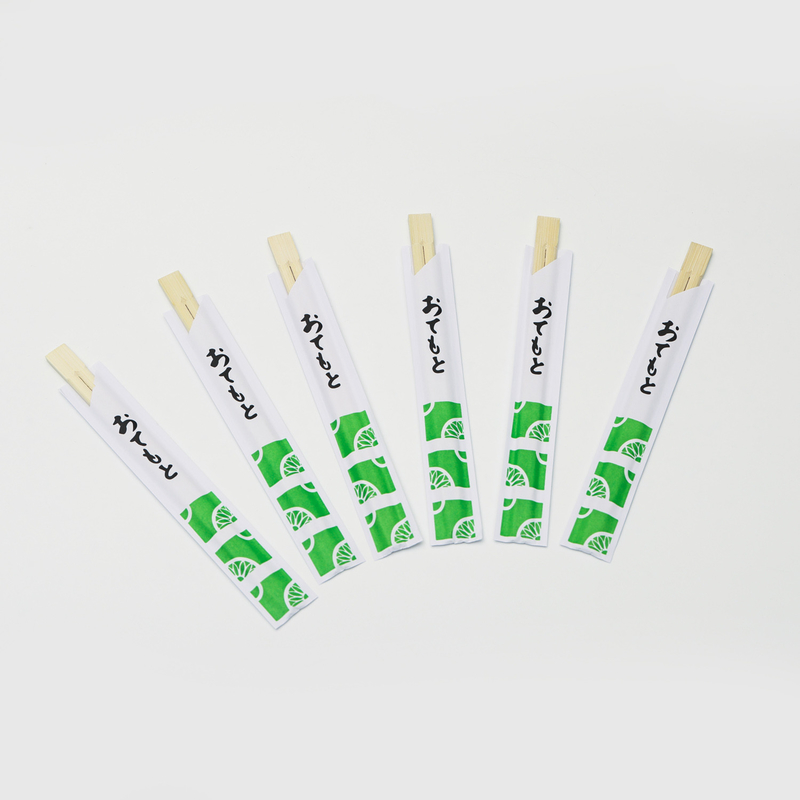 Επιτραπέζια σκεύη Household Bamboo Chopsticks Μίας χρήσης Στρογγυλό προσαρμοσμένο χάρτινο κάλυμμα
