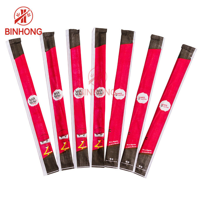 Χωριστά τυλιγμένο μπαμπού 23cm Tensoge Chopsticks λογότυπων συνήθειας