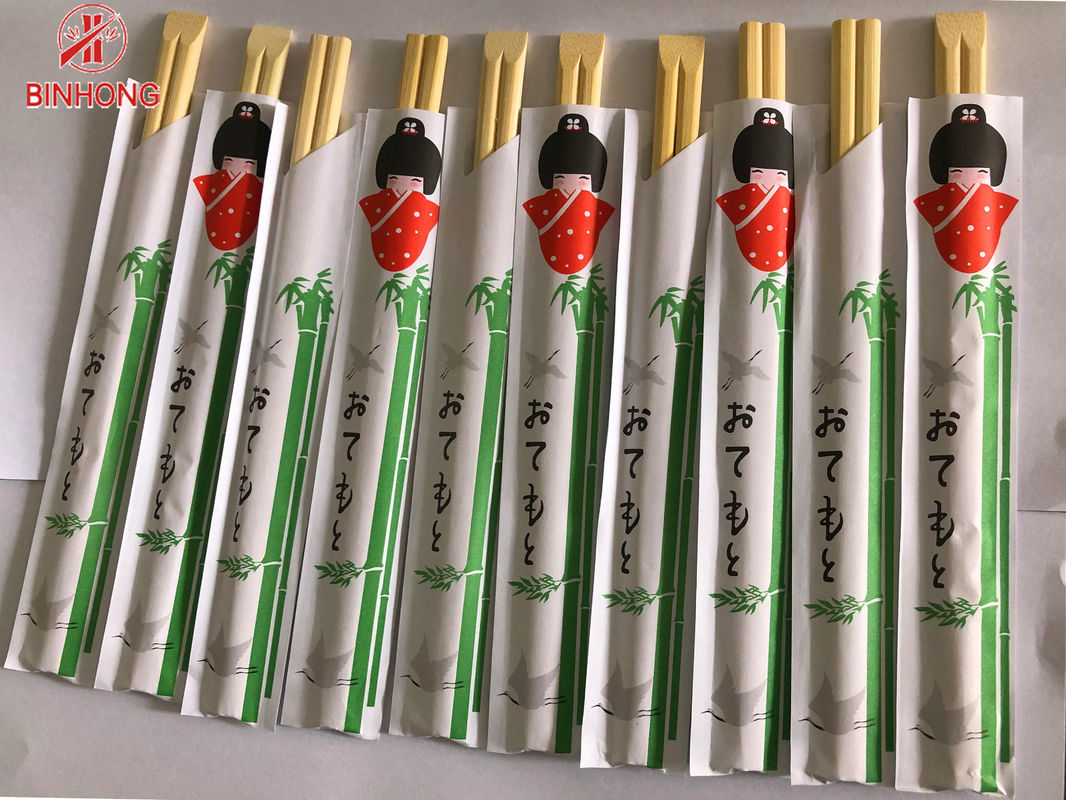 Το μισό έγγραφο τύλιξε UV επεξεργασμένα Chopsticks μπαμπού 4.8mm μίας χρήσης