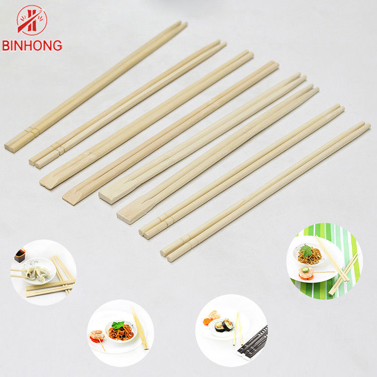 Chopsticks μπαμπού Dispossiable ΔΙΔΥΜΩΝ 21CM 24CM με το μισό έγγραφο που τυλίγεται για τα κινεζικά τρόφιμα