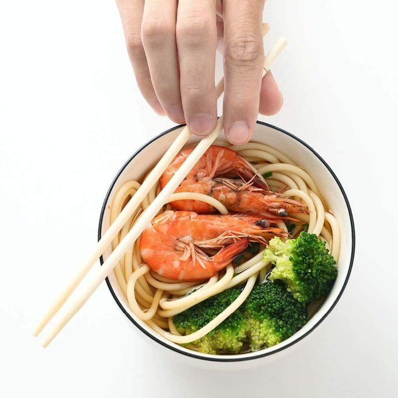 Βιώσιμο μπαμπού 4.8*22.5cm Moso μίας χρήσης Chopsticks όγκος