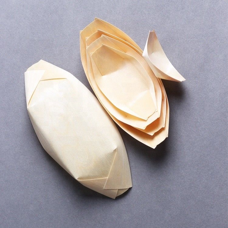 Μίας χρήσης χρώμα 24.5*11.5cm φύσης ξύλινοι δίσκοι κουζινών