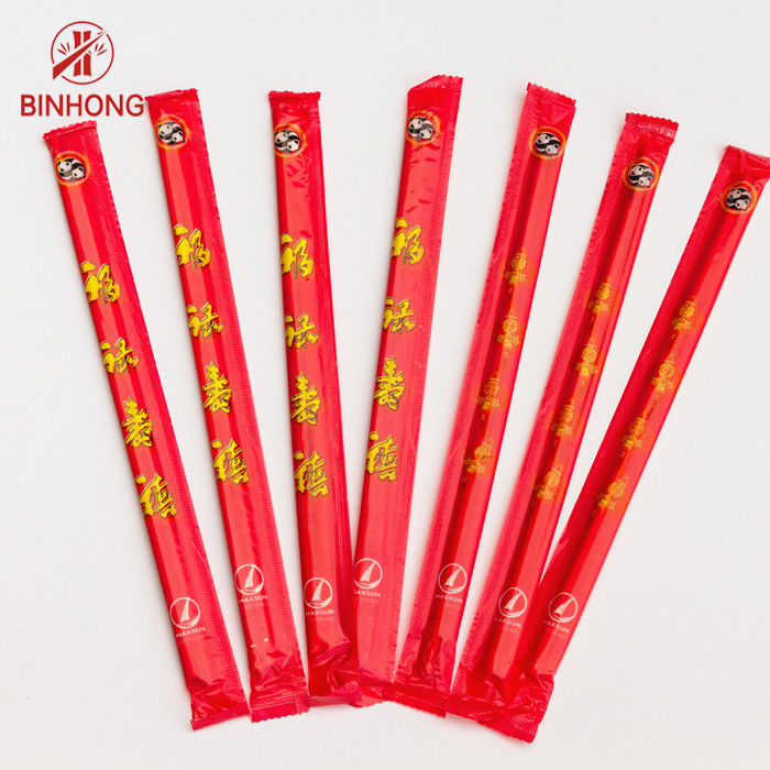 Φυσικό μπαμπού γύρω από Chopsticks λογότυπων συνήθειας 5.0mm*20cm