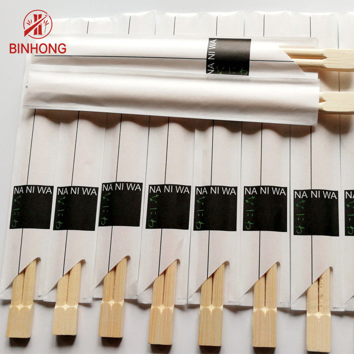 Δίδυμα φυσικά Chopsticks μπαμπού περικαλυμμάτων τσαντών εγγράφου για τα κορεατικά τρόφιμα