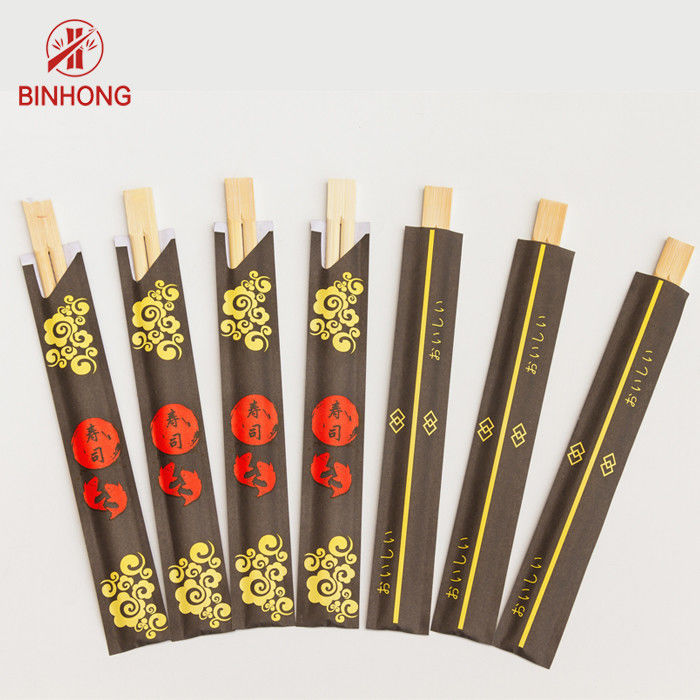 Δίδυμα φυσικά Chopsticks μπαμπού περικαλυμμάτων τσαντών εγγράφου για τα κορεατικά τρόφιμα