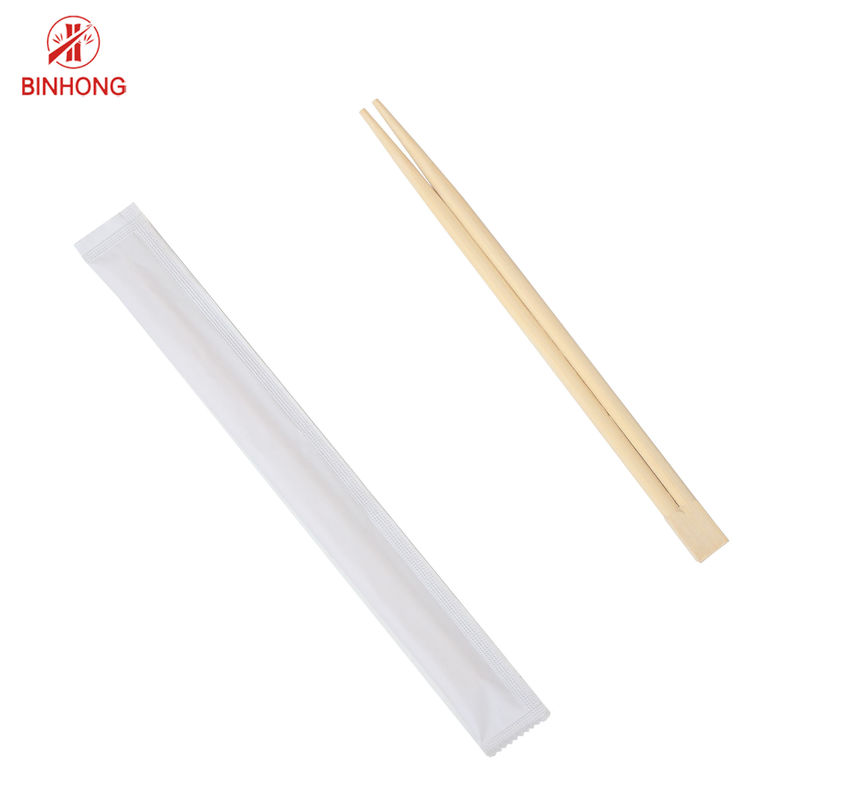 Chopstick μπαμπού περιτυλιγμάτων τσαντών εγγράφου δίδυμο φυσικό μίας χρήσης Chopstick