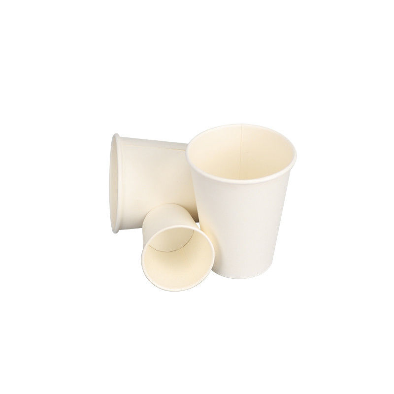 12oz 60mm κατώτατων ενιαίο τοίχων άσπρο φλυτζάνι εγγράφου καφέ μίας χρήσης βιοδιασπάσιμο