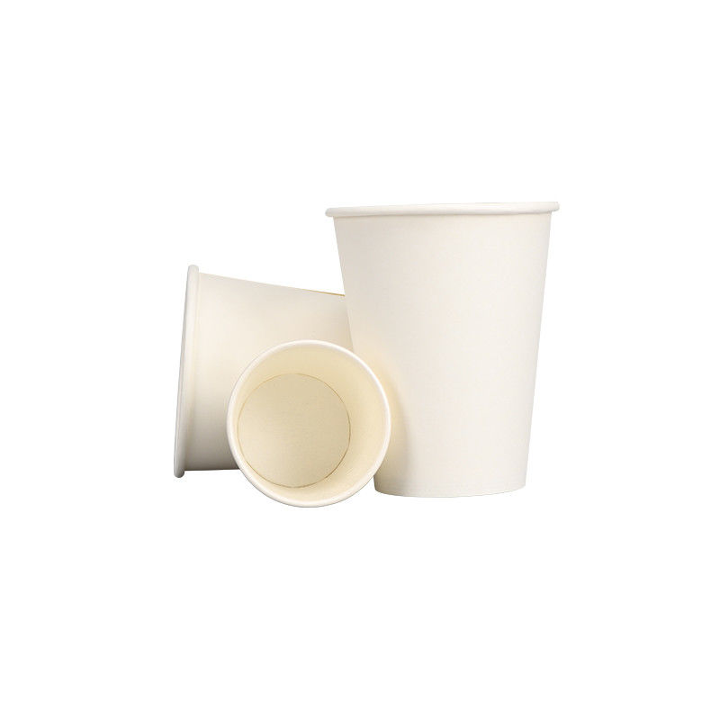 12oz 60mm κατώτατων ενιαίο τοίχων άσπρο φλυτζάνι εγγράφου καφέ μίας χρήσης βιοδιασπάσιμο