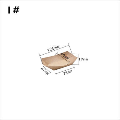 εμπορευματοκιβώτιο βαρκών εγγράφου 100 280 530ml Kraft για το λουλούδι ρυζιού κοτόπουλου