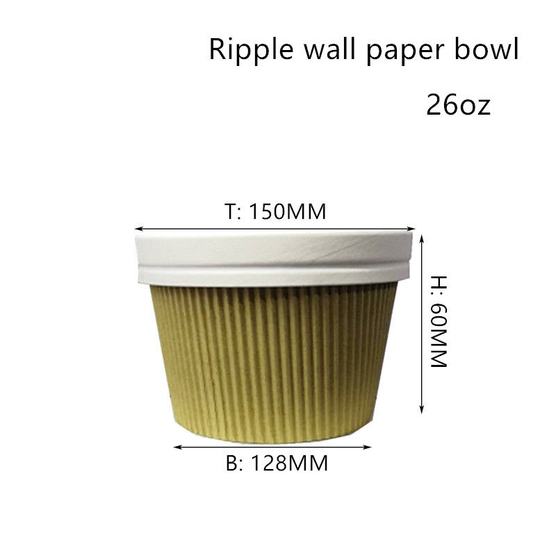 Θερμικό κύπελλο 350ml 520ml 720ml τροφίμων τοίχων κυματισμών