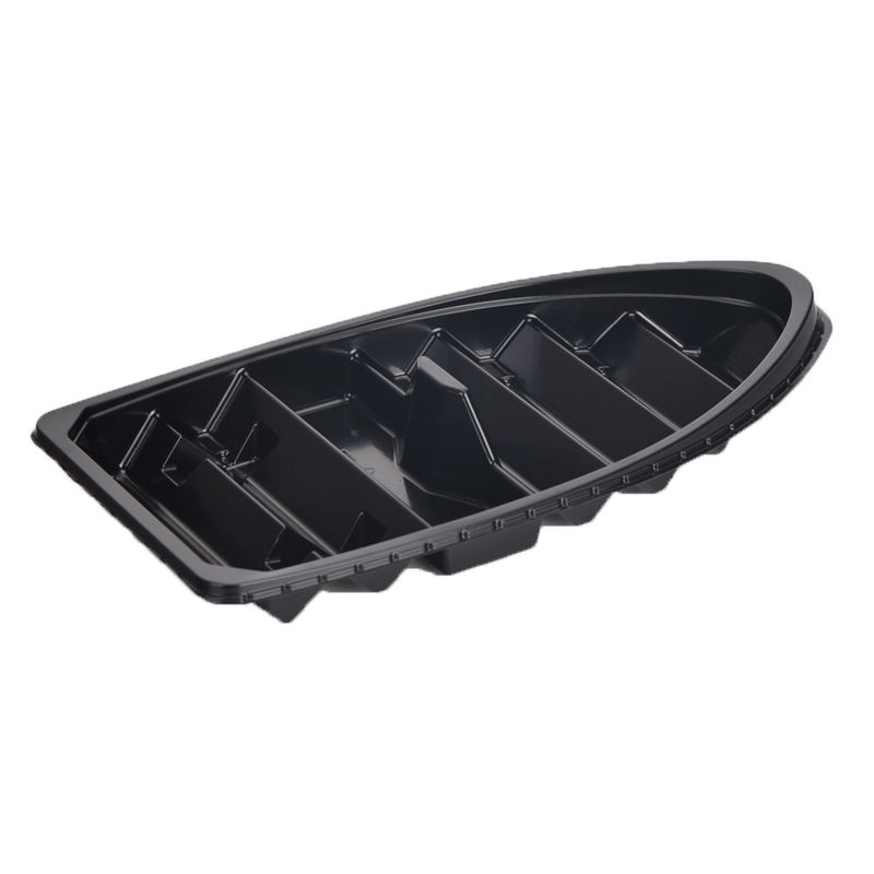 Πλαστικός δίσκος Stackable Eco σουσιών μορφής CP βαρκών φιλικό