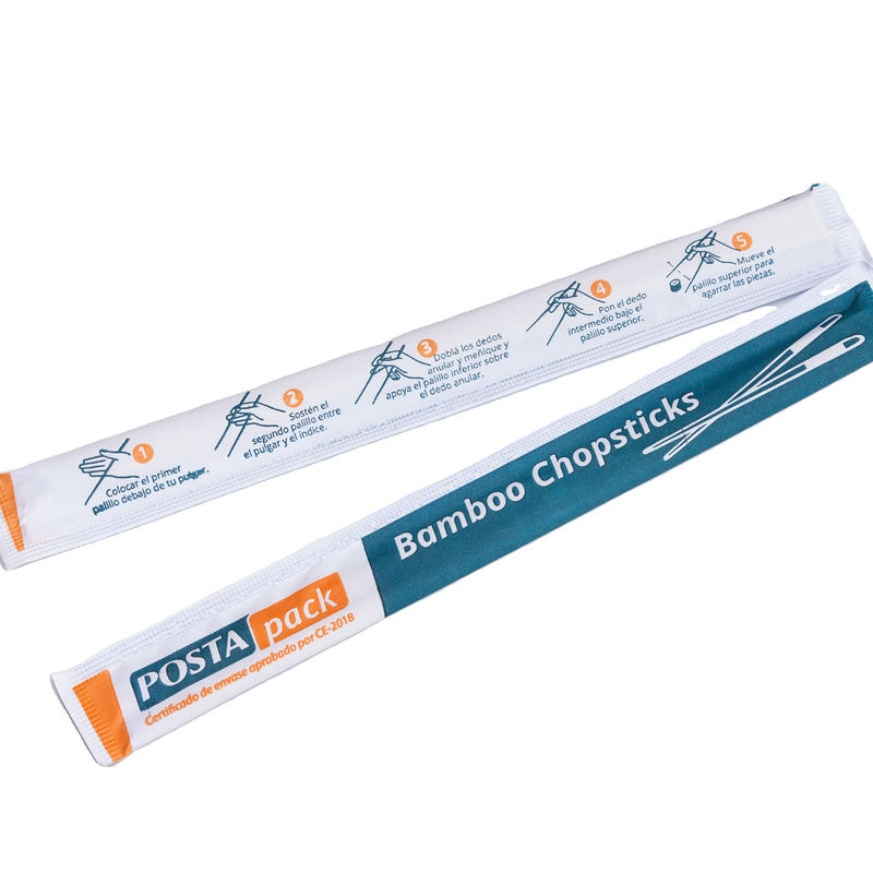 Το πλήρες έγγραφο που τυλίχτηκε τύπωσε Chopsticks μπαμπού 21cm μίας χρήσης
