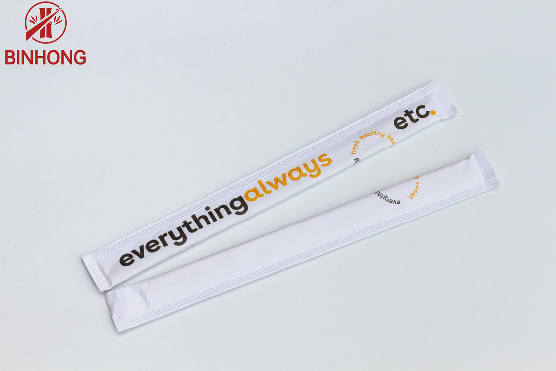 Eco Frindly Natural Bamboo Chopsticks Sushi Stick With Paper Paper πακέτο