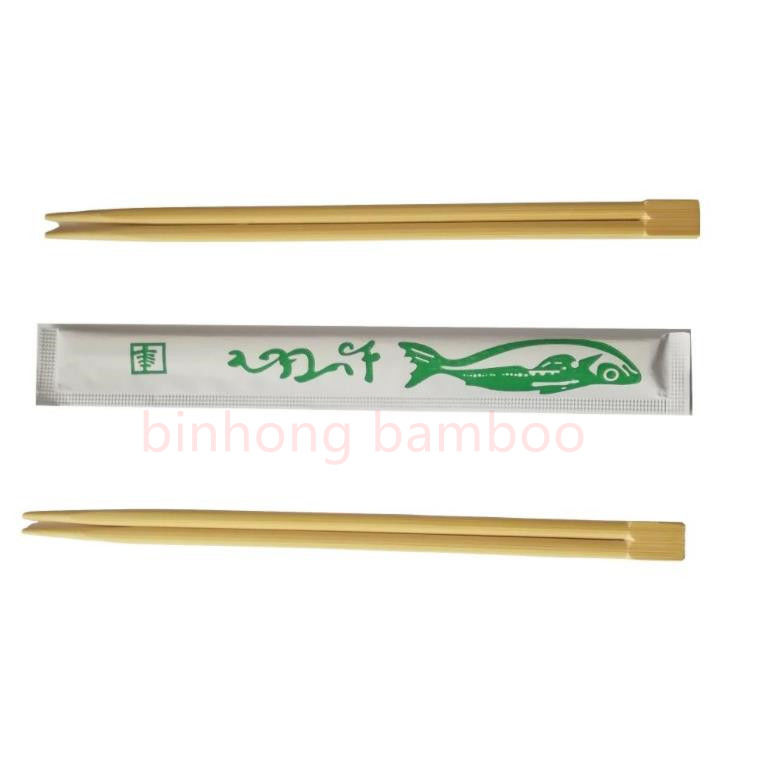 4.5mm παχιά Chopsticks μπαμπού διδύμων μανικιών τυλιγμένα έγγραφο
