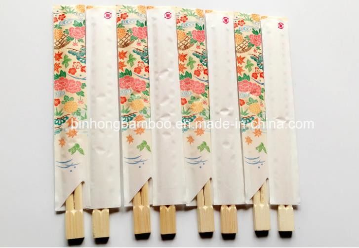 Μισό Chopsticks μπαμπού μανικιών τυλιγμένο έγγραφο μήκος 23cm
