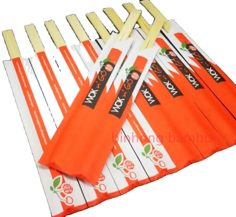 Μισό Chopsticks μπαμπού μανικιών τυλιγμένο έγγραφο μήκος 23cm