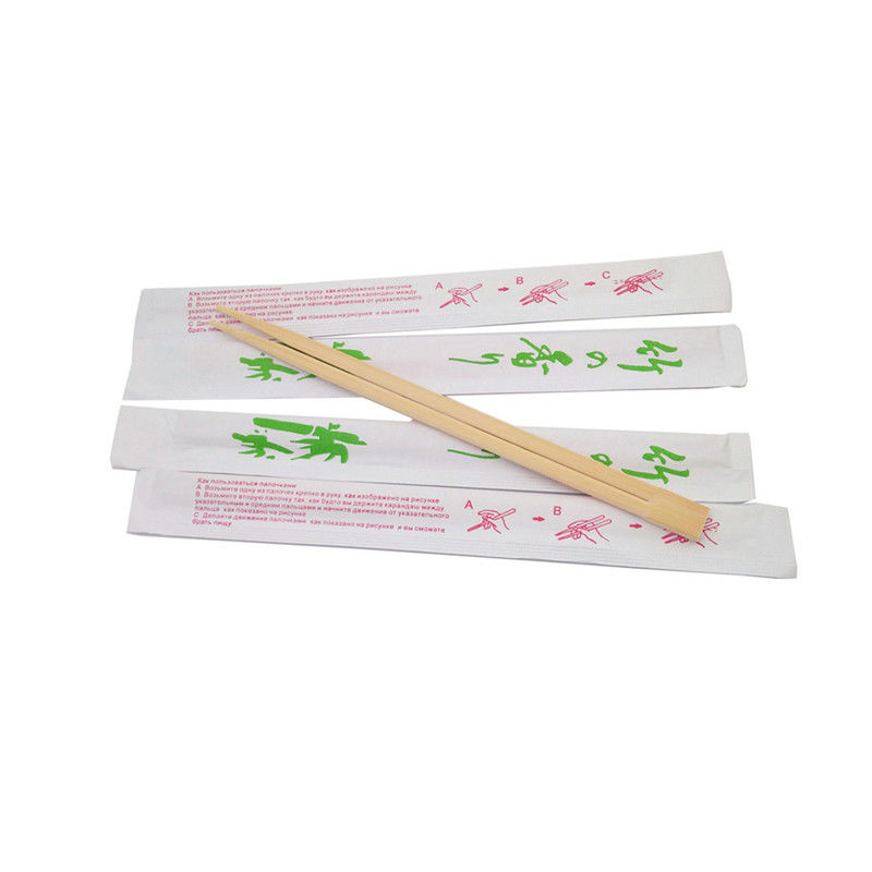 Eco φιλικά Chopsticks μπαμπού σουσιών φυσικά με τη συσκευασία εγγράφου