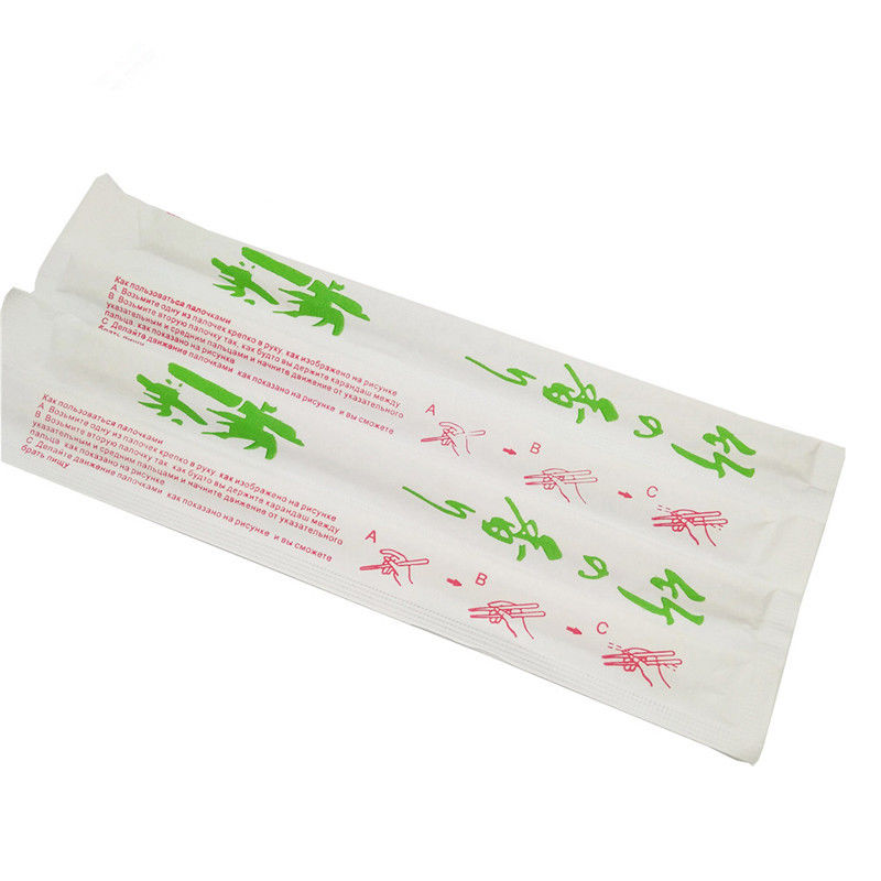 Μήκος 21cm Chopsticks μπαμπού 23cm 24cm προϊόν μίας χρήσης με τη συσκευασία εγγράφου