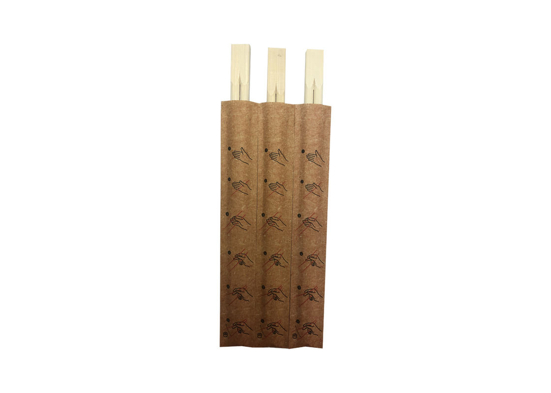 Υγιεινά εφοδιασμένα μίας χρήσης Chopsticks συνήθειας με τα σύνολα εγγράφου