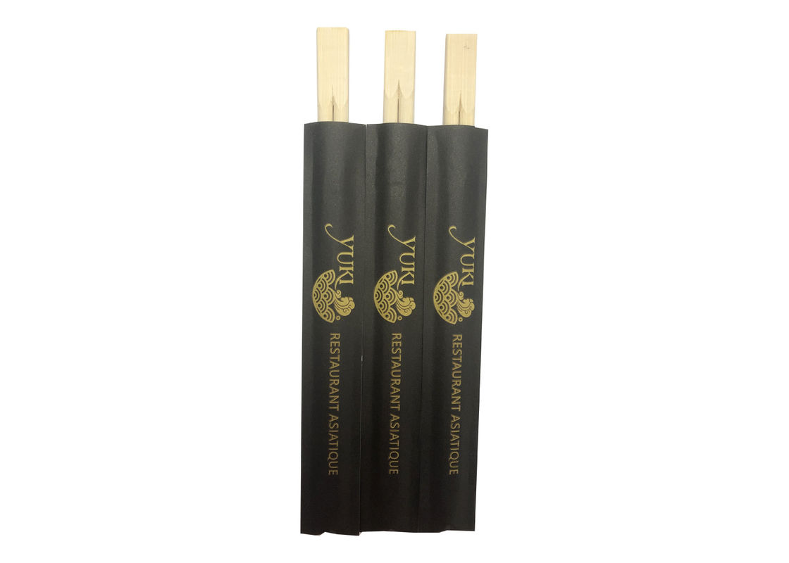 Υγιεινά εφοδιασμένα μίας χρήσης Chopsticks συνήθειας με τα σύνολα εγγράφου