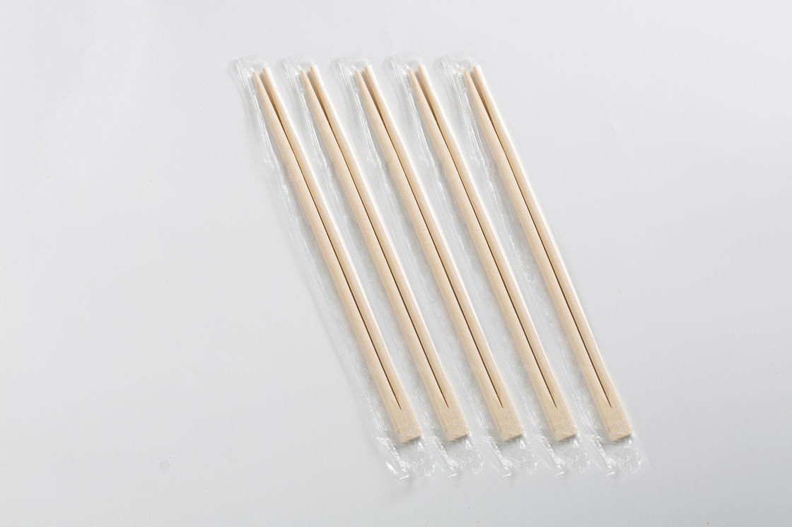 OPP που συσκευάζει το δίδυμο Chopsticks μπαμπού Mao προϊόν μίας χρήσης με τον κόμβο, γυμνά chopsticks