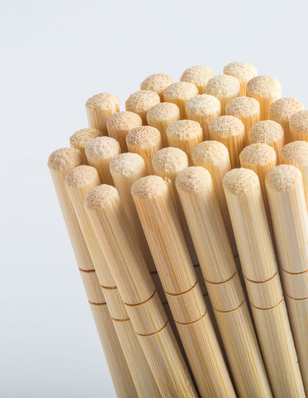 Chopsticks μπαμπού συνήθειας γυμνό στρογγυλό προϊόν μίας χρήσης για τα take-$l*away τρόφιμα