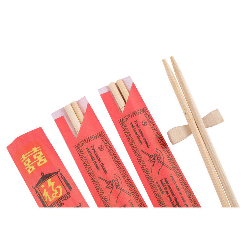 Binhong Smooth Disposable Bamboo Chopsticks για ταχυφαγεία Εστιατόριο στρογγυλά ραβδιά μισά χαρτιά ραβδιά