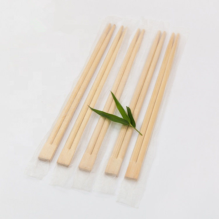Κινέζικα Natural Twins Μπαμπού Chopsticks μιας χρήσης Προσαρμοσμένο τυπωμένο λογότυπο 21cm