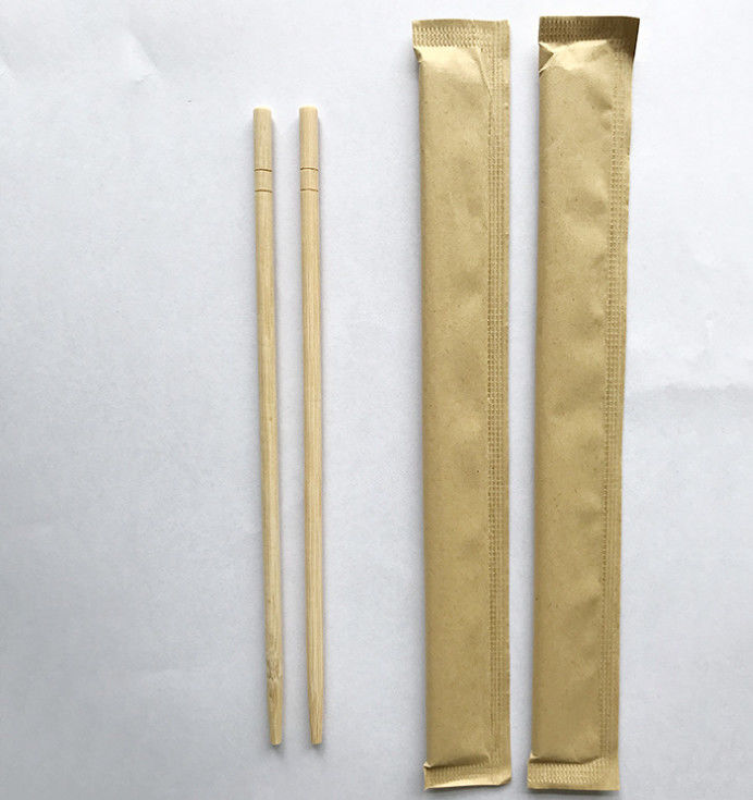 Μίας χρήσης φιλικά Chopsticks Eco μπαμπού με τη συσκευασία εγγράφου της Kraft