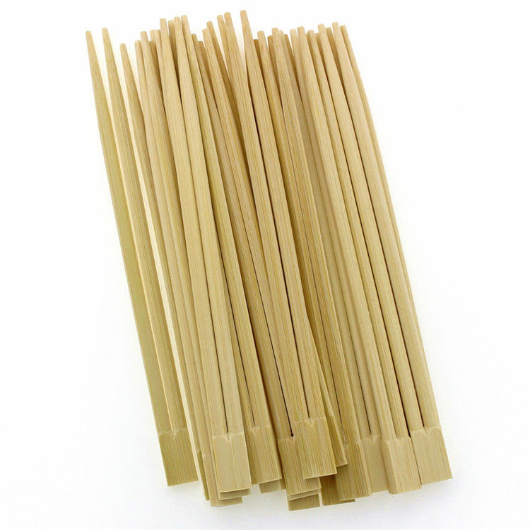 Τετραγωνικά φυσικά μίας χρήσης Chopsticks μπαμπού Mao με το πλαστικό μανίκι