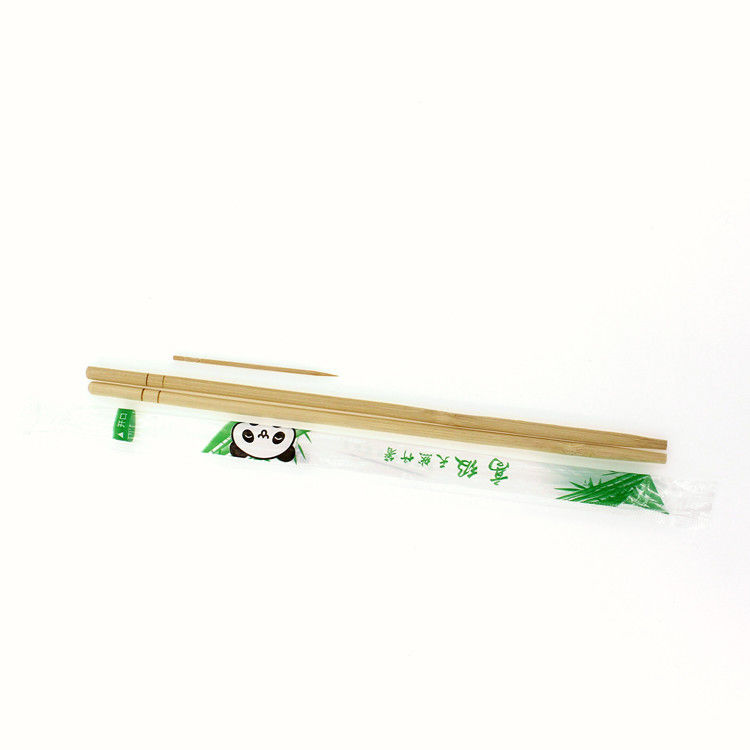 Chopsticks μπαμπού 5.0*20 23cm Dispossiable με Opp που τυλίγονται