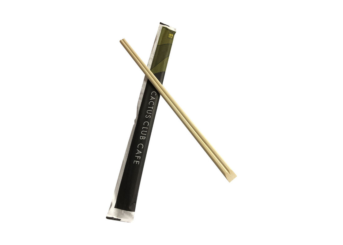 Μίας χρήσης Chopsticks μπαμπού σουσιών με την ημι προσαρμοσμένη μανίκι τυπωμένη ύλη