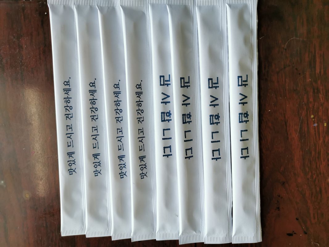 Eco φιλικά Chopsticks μπαμπού σουσιών φυσικά με τη συσκευασία εγγράφου