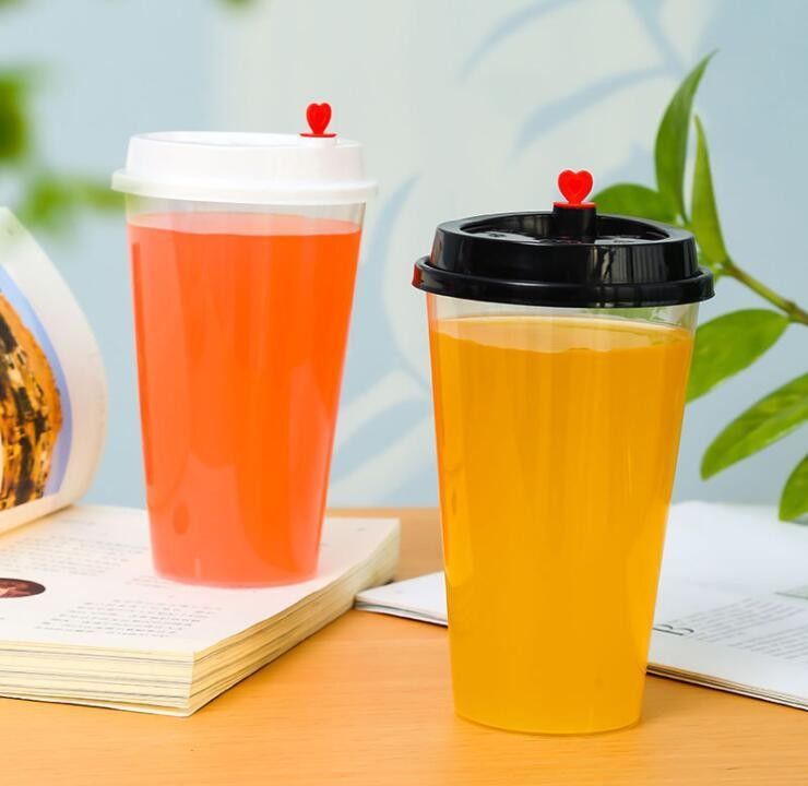 Μίας χρήσης πλαστική εκτύπωση Vasos 16oz 500ml συνήθειας φλυτζανιών τσαγιού PP χυμού Milkshake