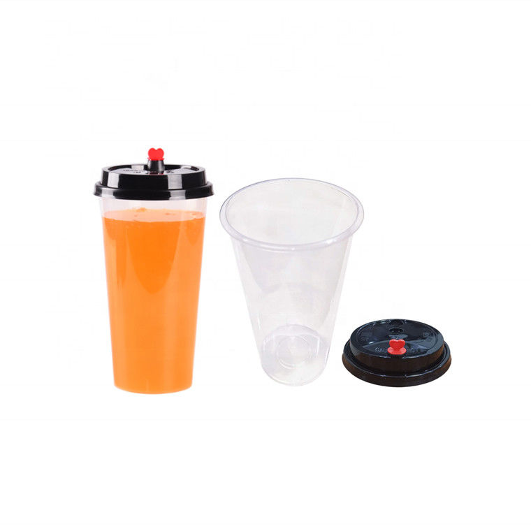 Μίας χρήσης πλαστική εκτύπωση Vasos 16oz 500ml συνήθειας φλυτζανιών τσαγιού PP χυμού Milkshake