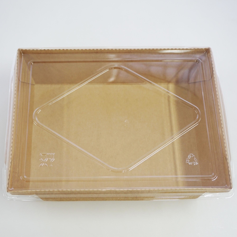 Κινέζικο Take Away Packaging Αναδιπλούμενο Κουτί Kraft Χάρτινο Δοχείο τροφίμων για σούσι και ρύζι
