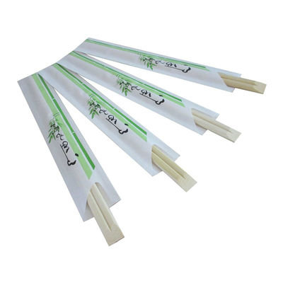 Προσαρμοσμένο λογότυπο Sushi Twin Tensoge Round Chopsticks Paper Opp τυλιγμένο